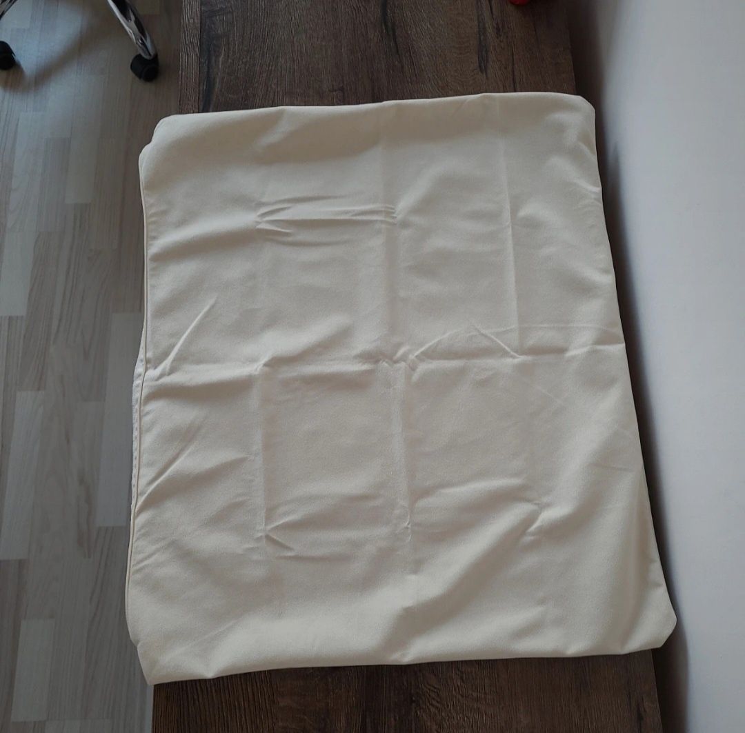 Poszewka na poduszkę 50x60 kremowa welurowa