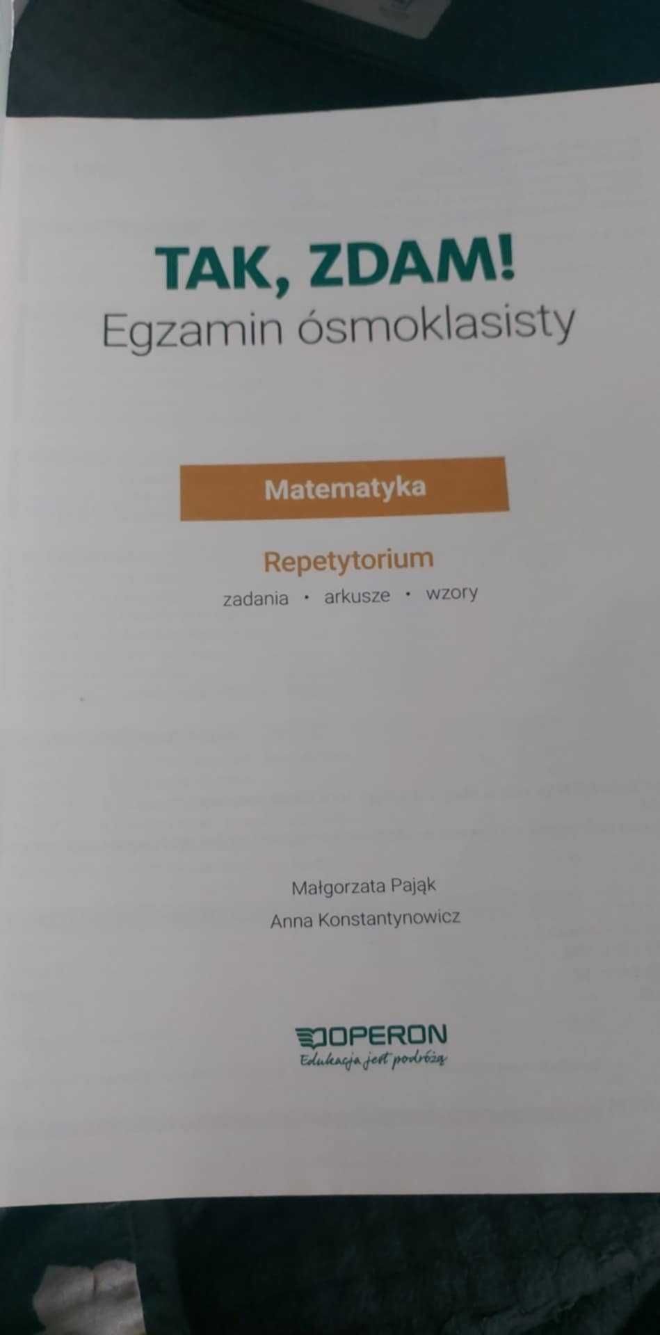 Repetytorium Matematyka Egzamin ósmoklasisty
