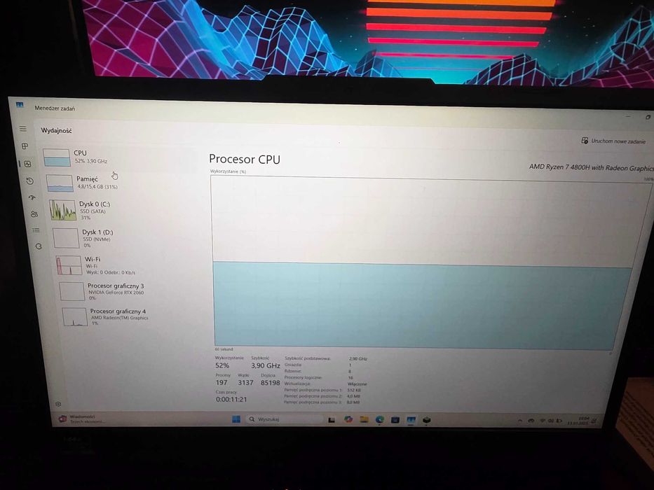 ASUS TUF gaming A15 RTX 2060 RYZEN 7 4800H 144Hz