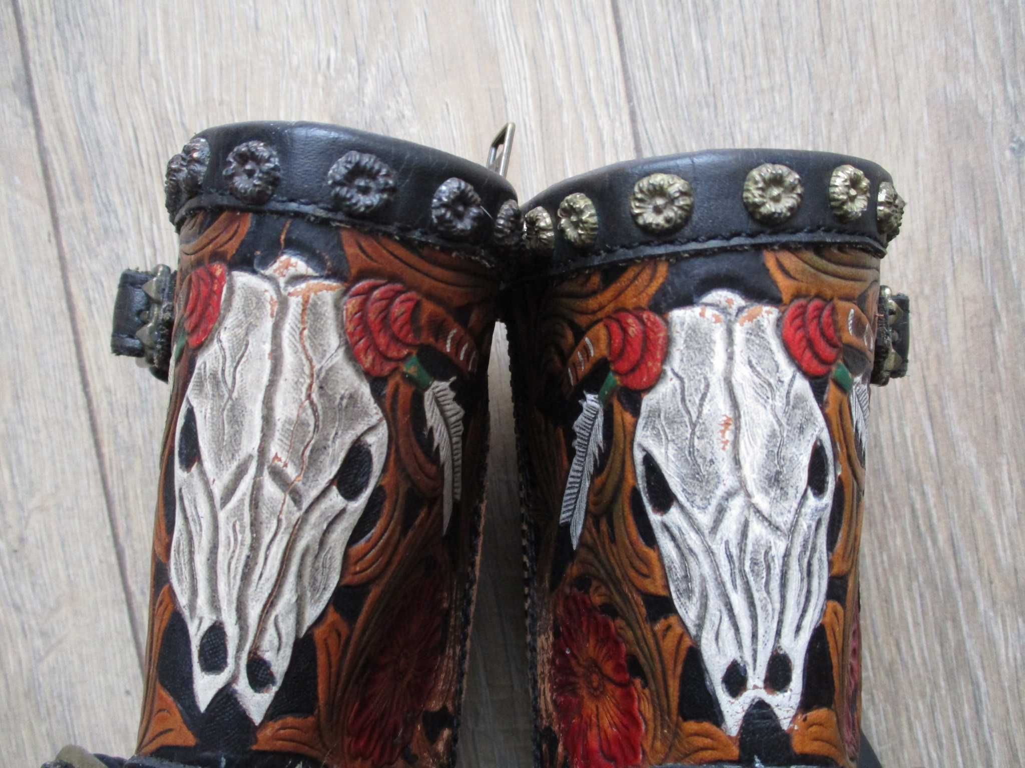 Ash Tribal Biker (38) кожаные байкерские ботинки женские