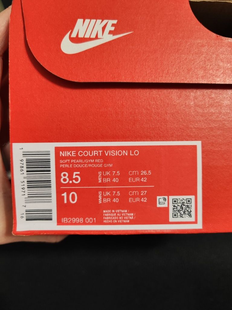 Buty Nike Court Vision 42+ Nowe