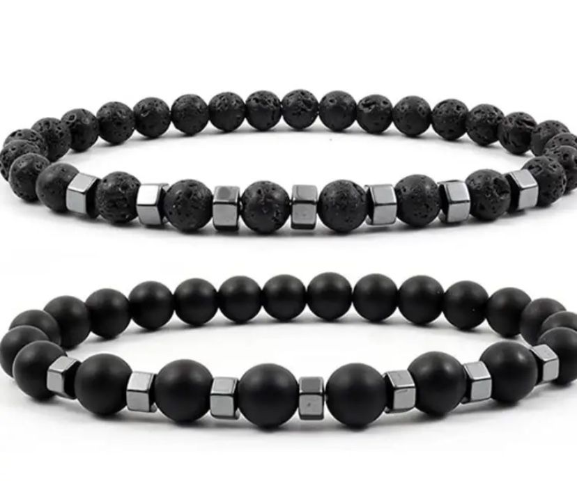 Чоловічі браслети з натурального каменю