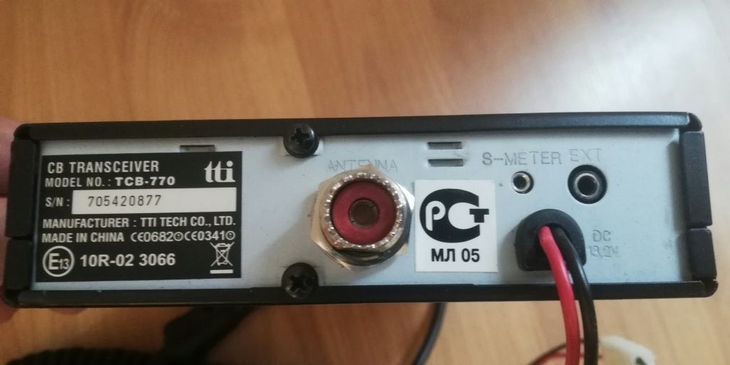 CB radio TTI model TCB-770 +antena Hostler 1 m