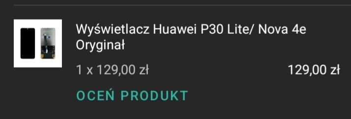 Huawei p30 lite uszkodzony na części