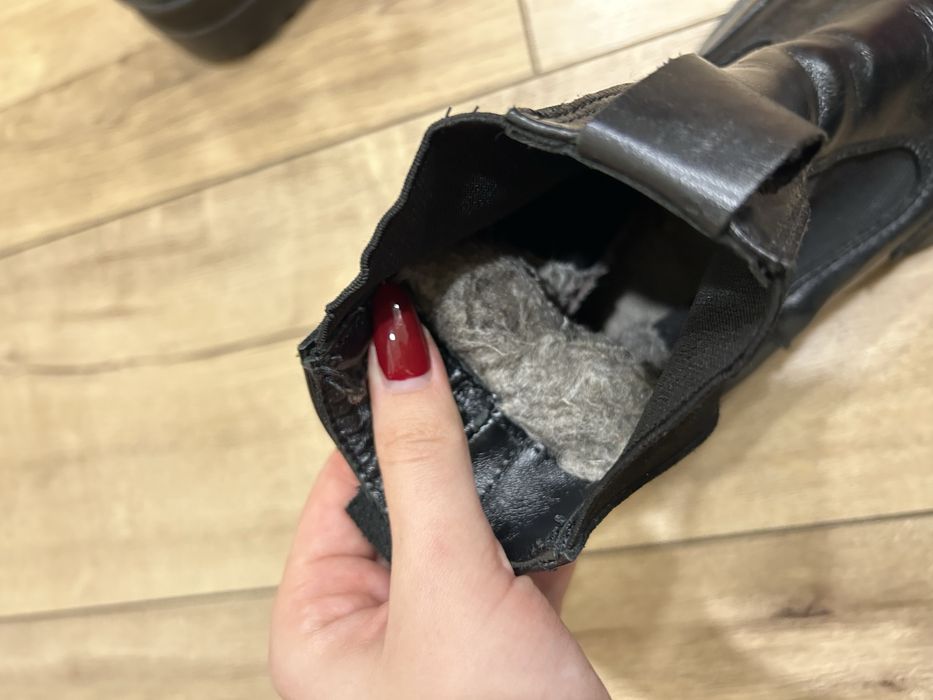 Зимові черевики з екошкіри