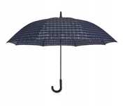 Betlewski Półautomatyczny parasol w kratę niebieski ttst1261