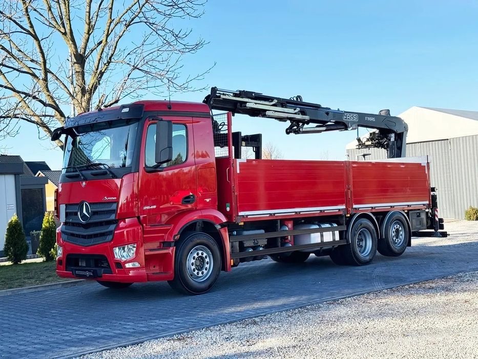 Mercedes-Benz ANTOS 2645 / 6X2 / HDS FASSI F195AS / ACC-AKTYWNY TEMPOMAT/ Z NIEMIEC  Pierwszy właściciel / podnoszona - skrętna oś / klimatyzacja / lodówka