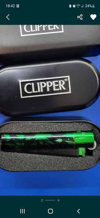 Zapalniczka metalowa clipper