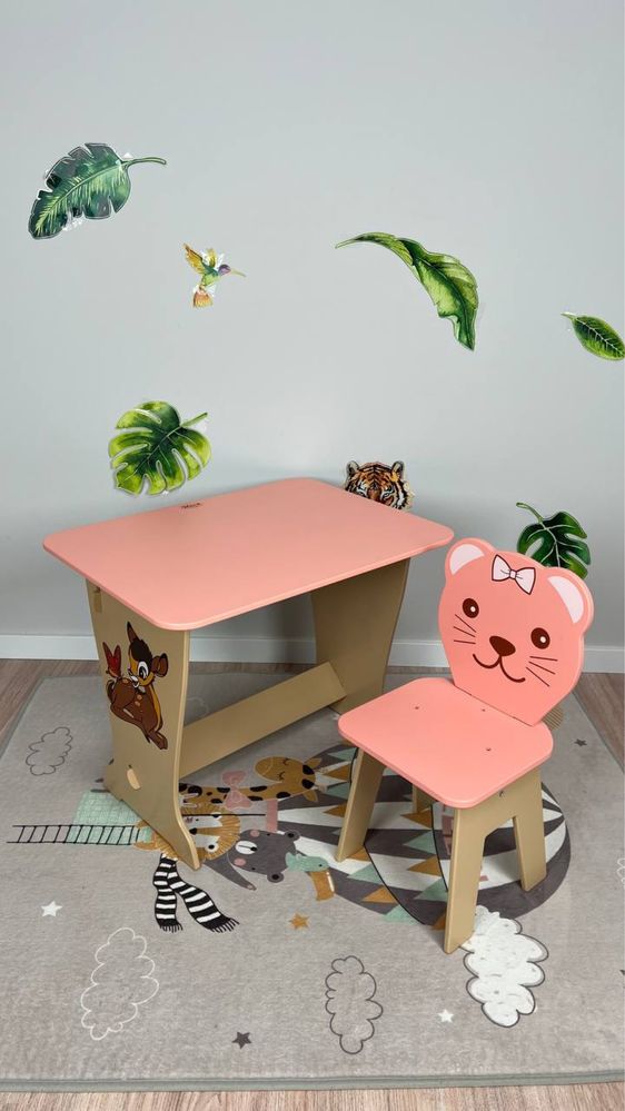 Дитячий столик та стільчик детский столик и стульчик дитячий комплект