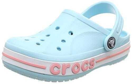 Crocs Bayaband Ice Blue / Melon Кроксы баябенд бирюзового цвета