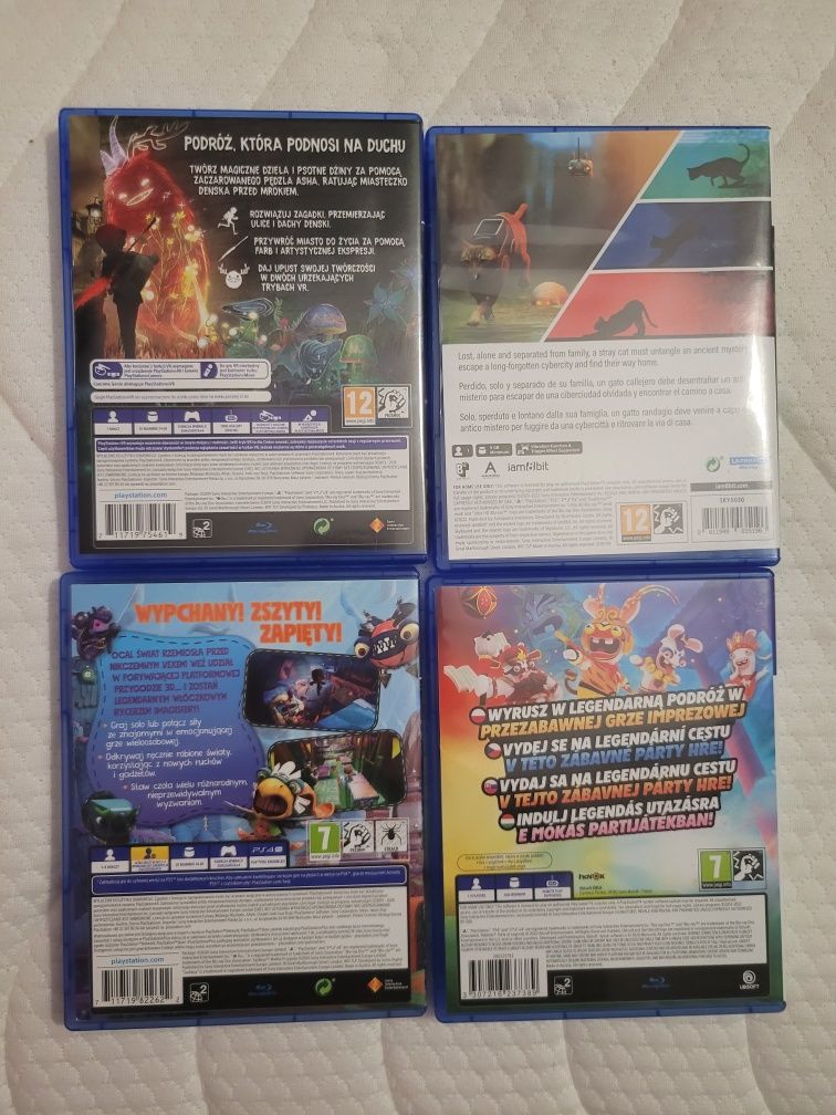 Gry PS5 PS4 playstatiom 4 5 stray sackboy rabbids concrete genie