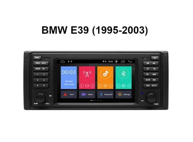 Radio BMW E39 / 2 GB RAM / Android 12 / Wi-Fi / Bluetooth / GPS
