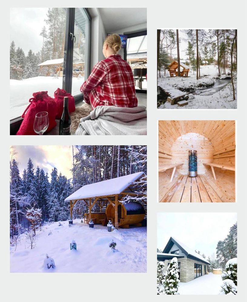 Domek kominek, balia, sauna, klimatyzacja, agroturystyka, balia, sauna