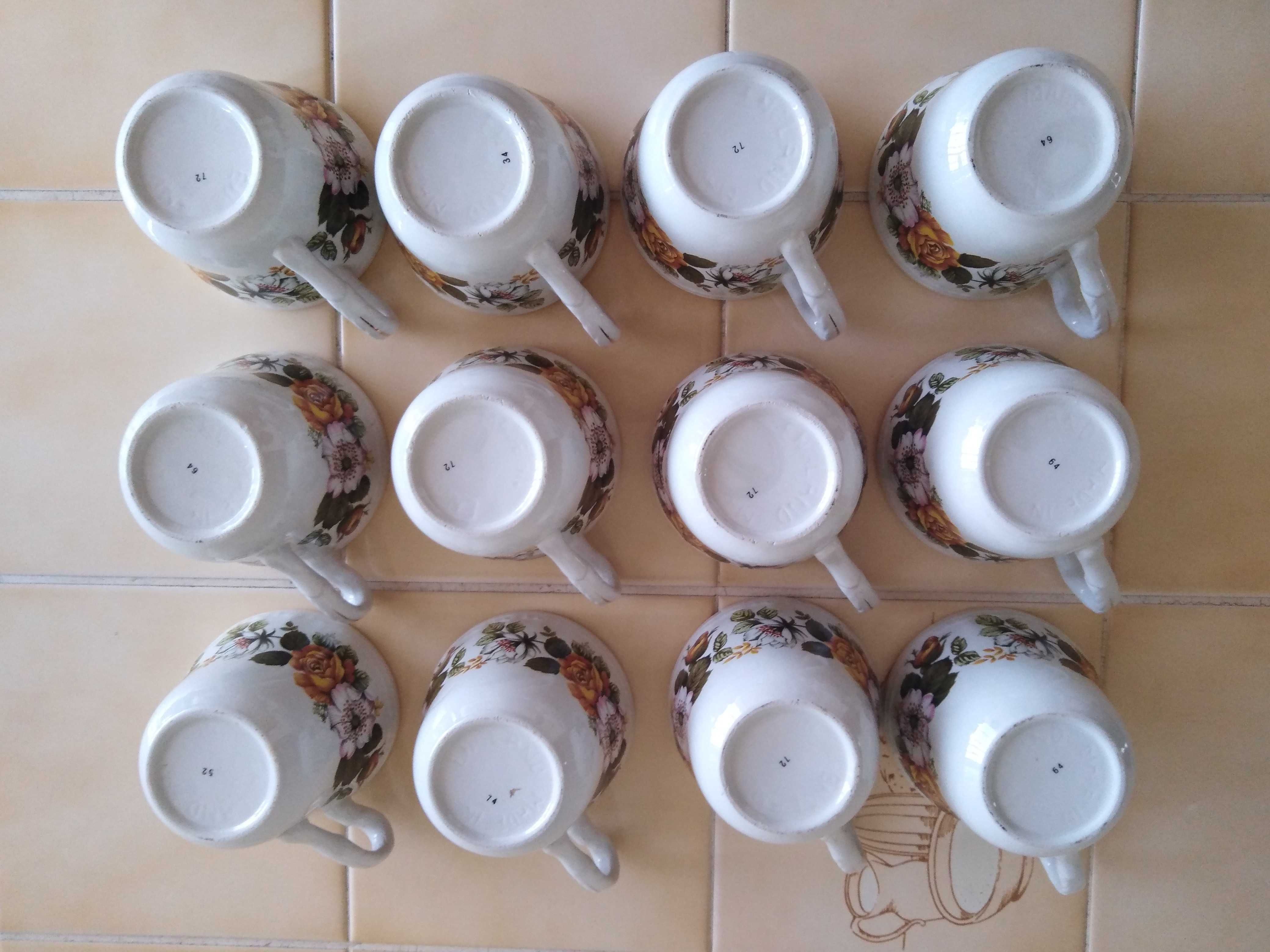 Serviço/Conjunto/Set Completo de Chá Royal Tudor Ware Ironstone Rosina