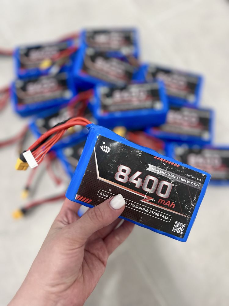 6s2p акумулятор 8400 mAh для дрона, Molicel P42A; Батарея fpv