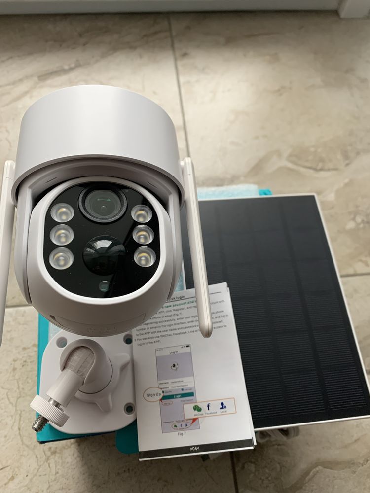 Продаю PTZ 360° wi-fi ip camera solar power