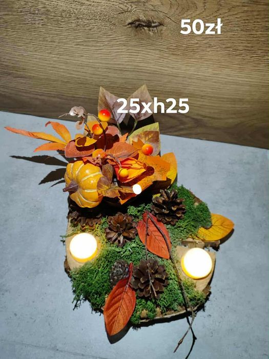 Kompozycje nagrobne PREMIUM   i żyrandole rustykalne dowóz