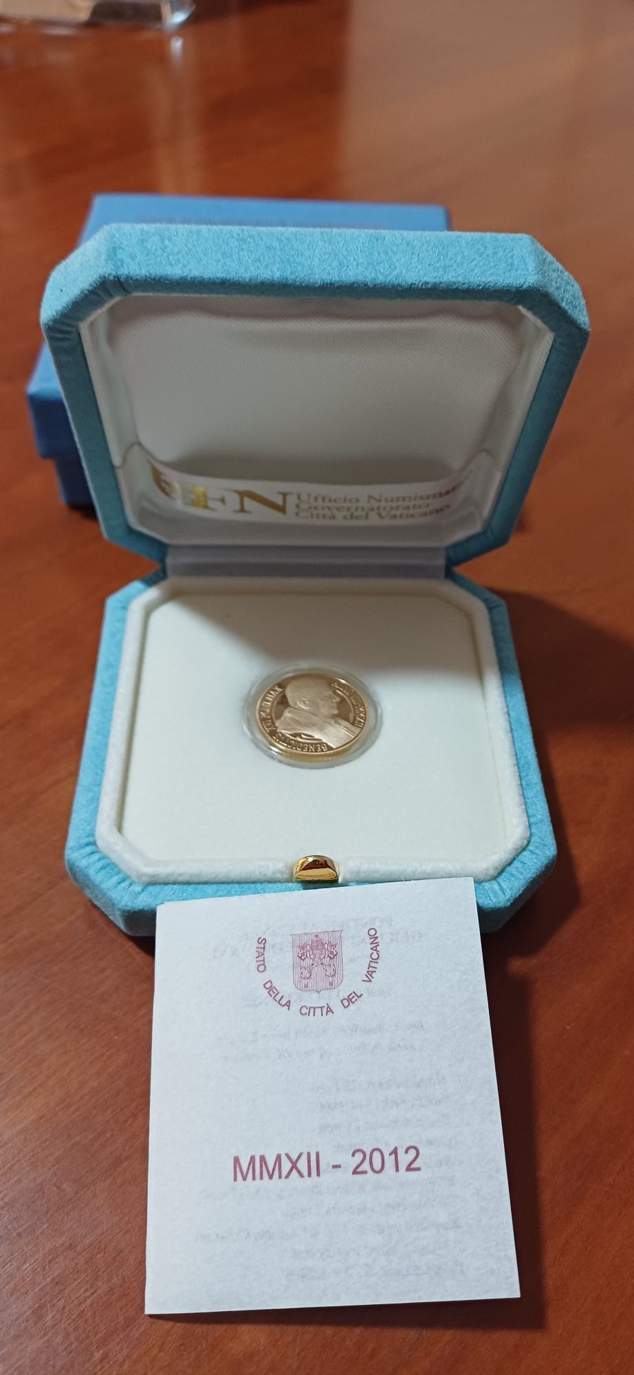 Moeda Ouro Vaticano Capela Sistina 2012