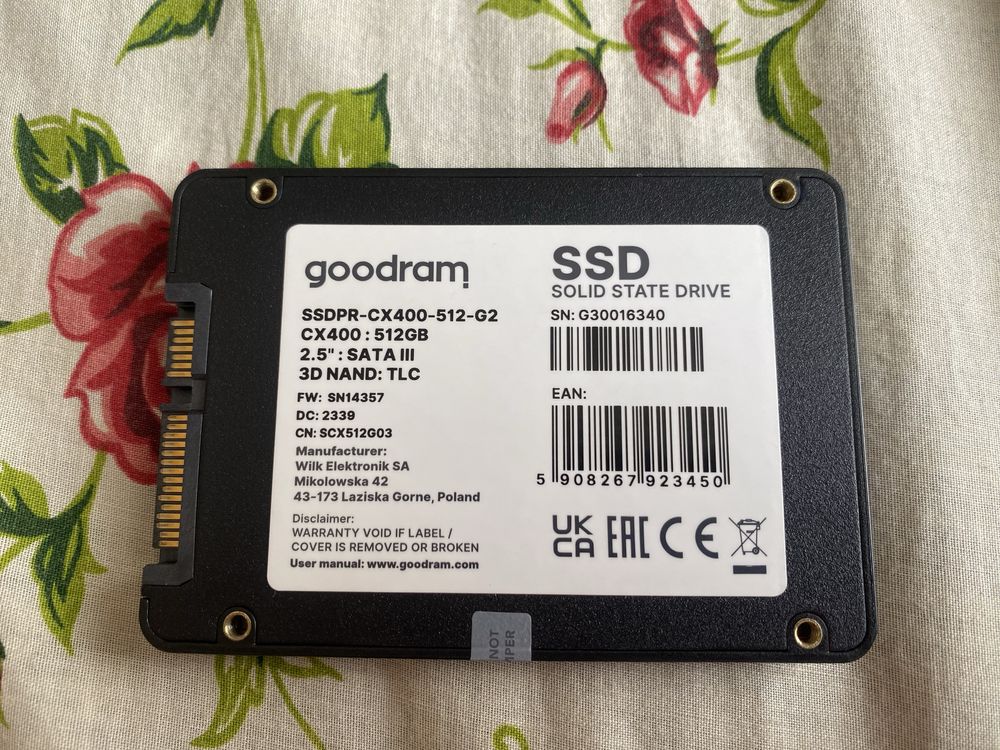 SSD 2.5” GoodRAM CX400 500GB SATA III