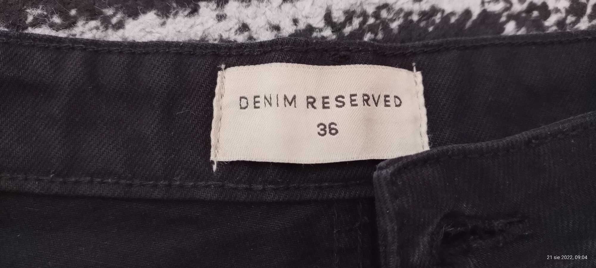 jeansy dżinsy reserved 36 czarne