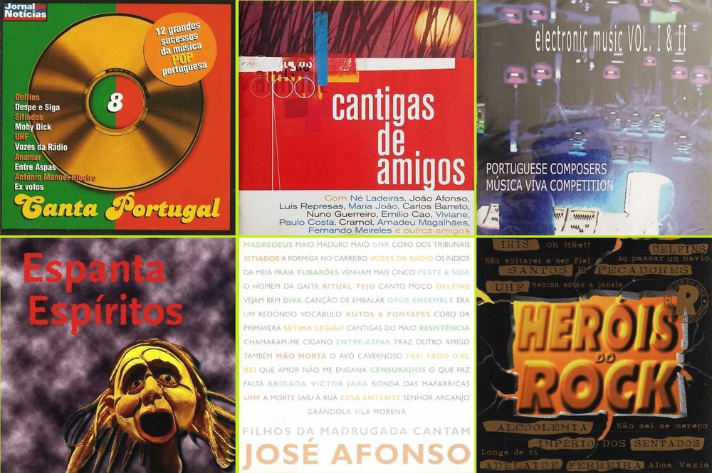 42 CDs - Coletaneas Musica Portuguesa - Raros - Muito Bom Estado