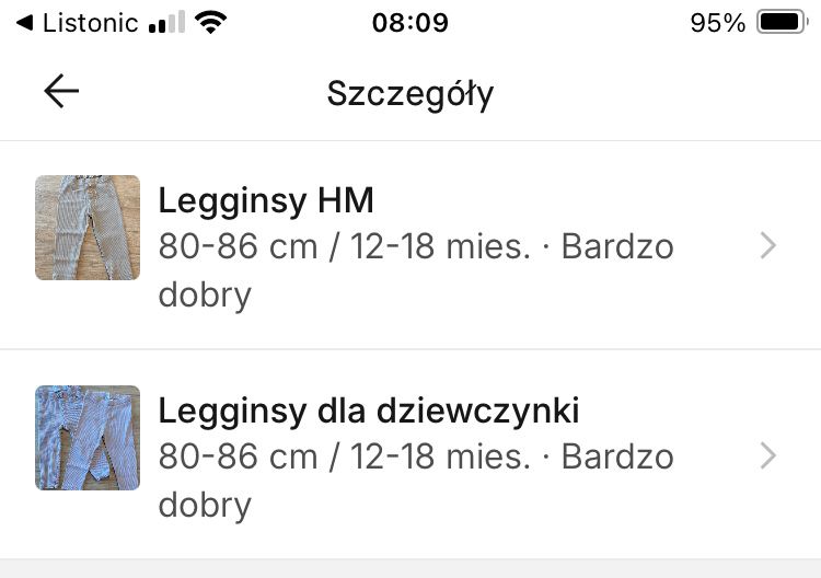 Legginsy HM dla dziewczynki