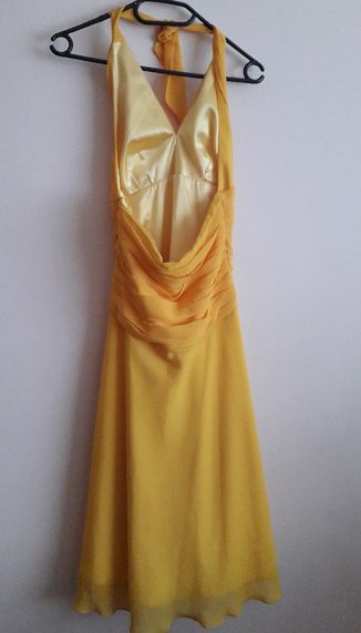 Zwiewna żółta sukienka Rozmiar 34, jak NOWA