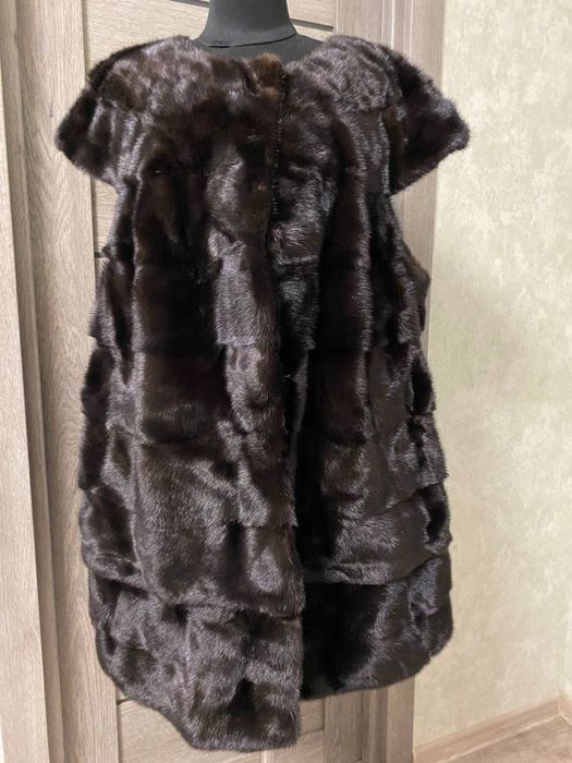 Норковый жилет трансформер