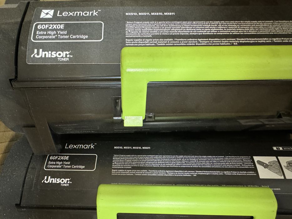 Pakiet 10 szt Toner oryginał Lexmark mx511 mx611  60F2X0E