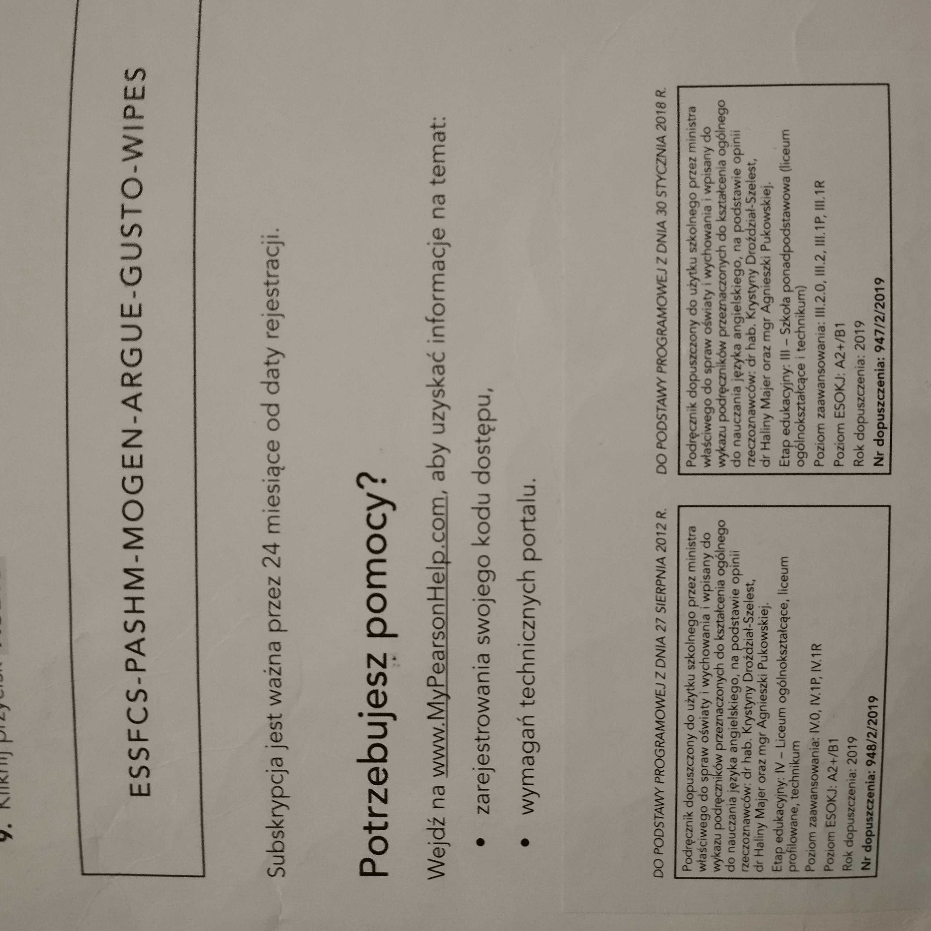Podręcznik Focus 2 second edition A2+/B1 z płytką