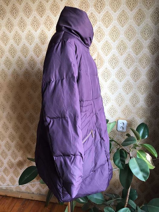 Натуральный пуховик  пух-перо размер 56-58