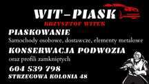 Konserwacja podwozia i profili zamkniętych, piaskowanie