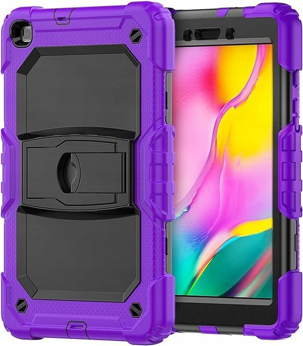 Etui do Samsung Galaxy Tab A 8.0" Pancerne z Podstawką Fioletowe