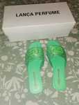 Chinelas verdes Lança Perfume novas