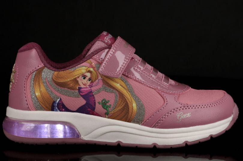 SNEAKERSY GEOX led, świecąca podeszwa, księżniczka limitowana edycja