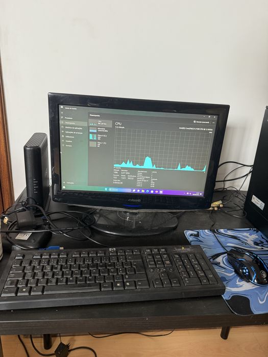 Computador+Ecra+colunas+rato+teclado