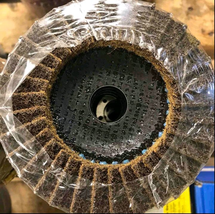 Круг нетканый зачистной коралловый SMT 800 125*22 мм Т27 Р46 coarse
