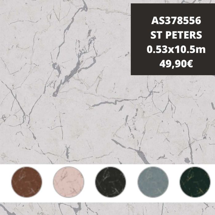 Papel de Parede Mármore - - Rolo de 0.53x10.5m By Arcoazul Design