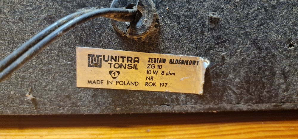 Głośniki Unitra Tonsil zg10 10w 8 ohm
