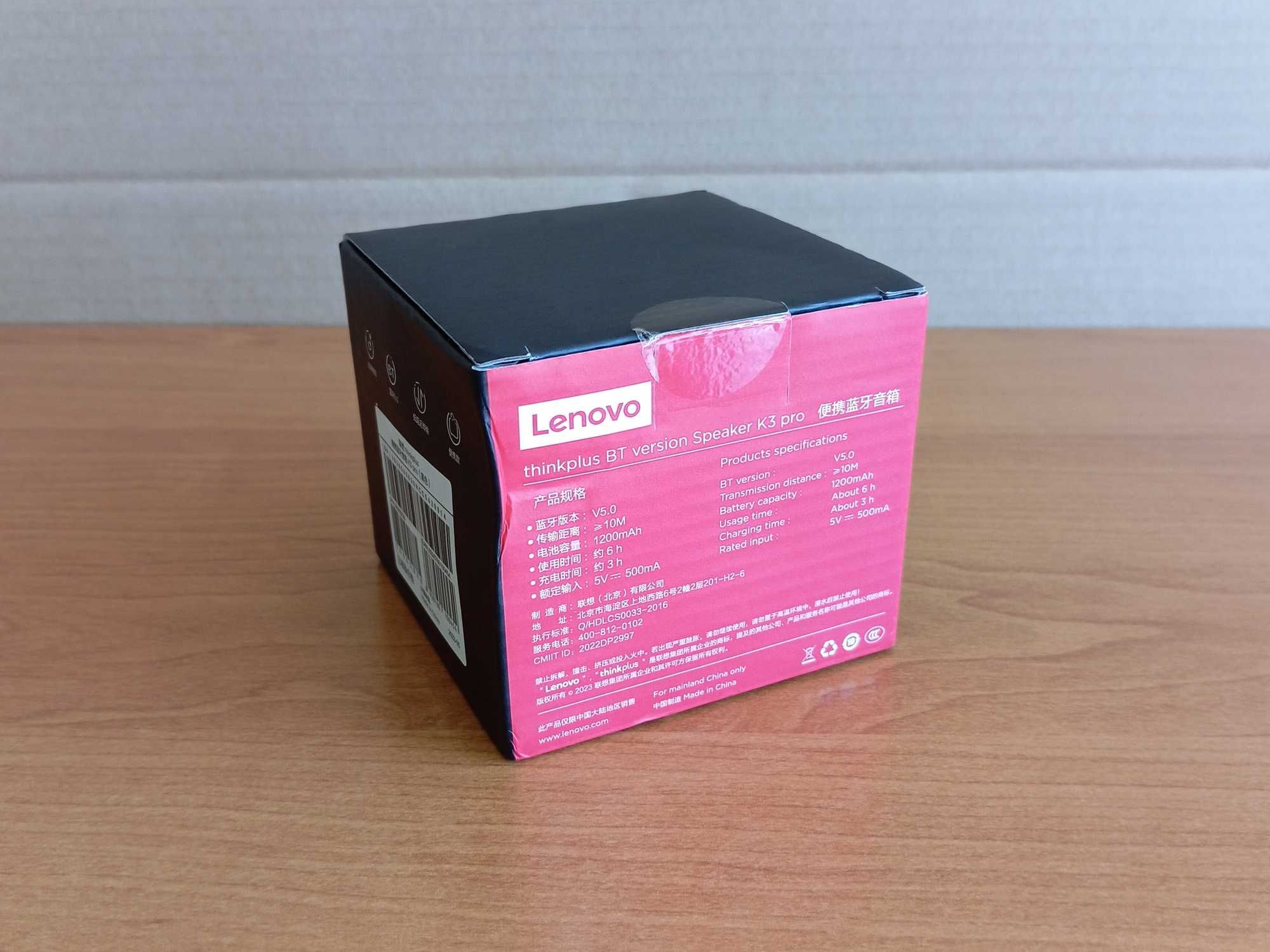 [NOWY] Głośnik Bezprzewodowy Bluetooth Lenovo K3 Pro
