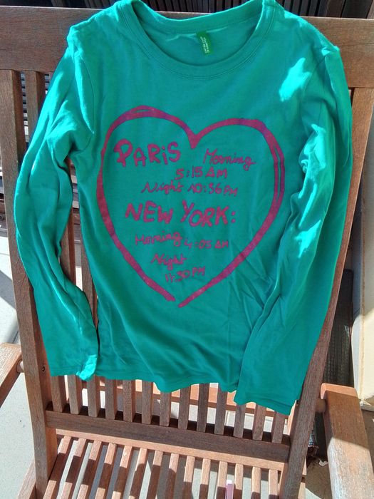 T-shirt manga comprida
