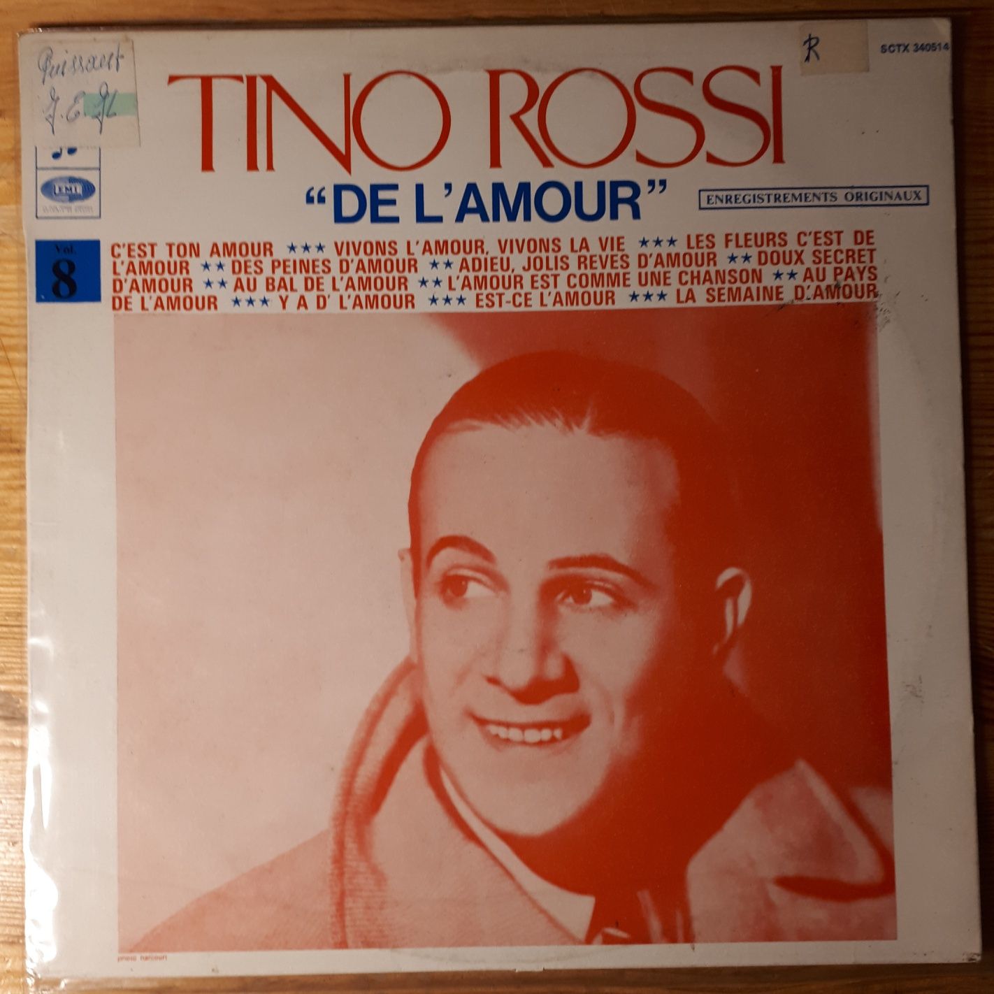 Płyta winyłowa - Tino Rossi – De L'Amour, LP, Stereo, EX/EX