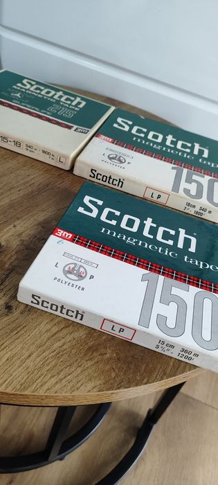 Taśmy magnetofonowe scotch magbetic tape 3 sztuki