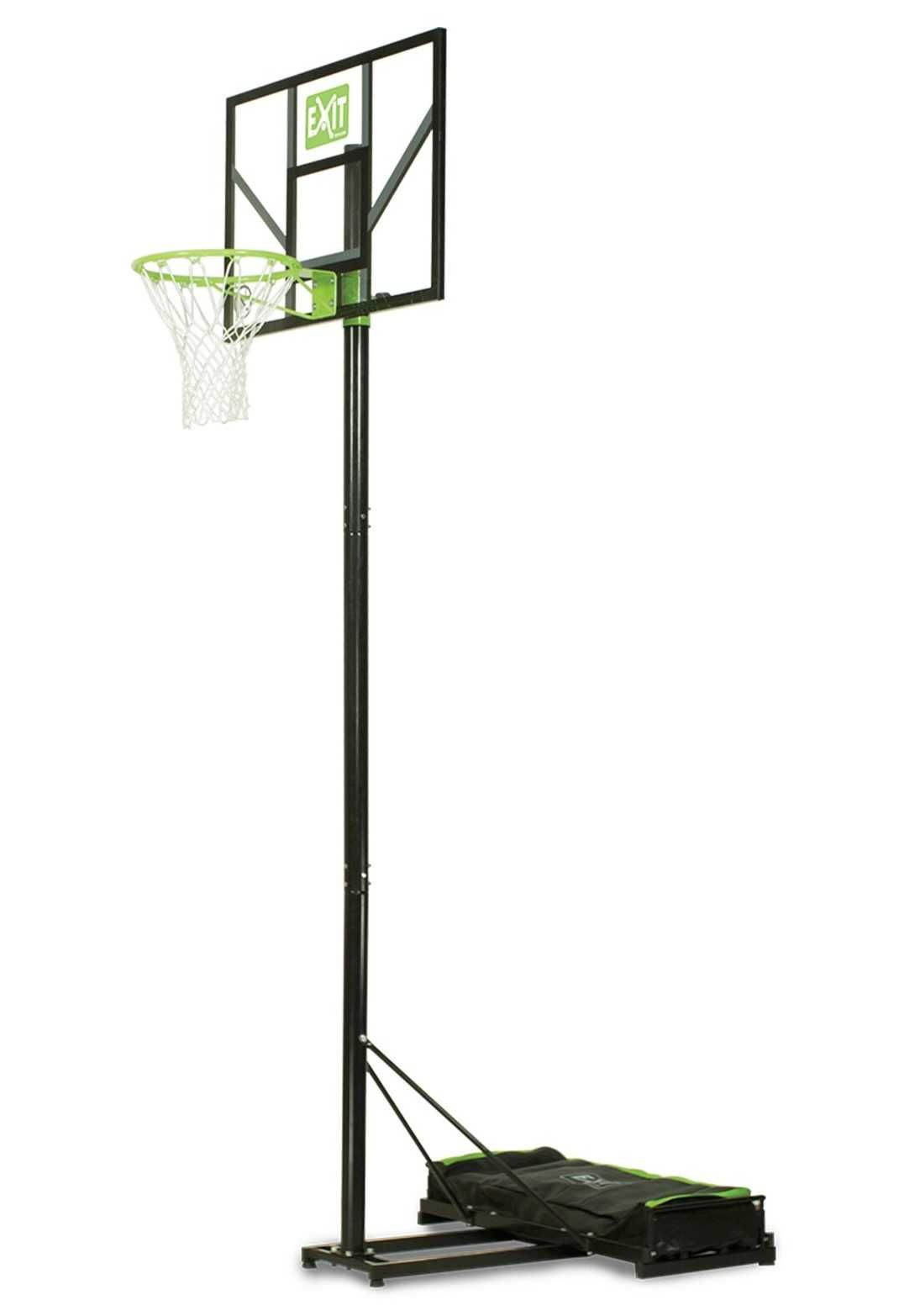 Мобільна баскетбольна стійка EXIT Comet green/black на коліщатках