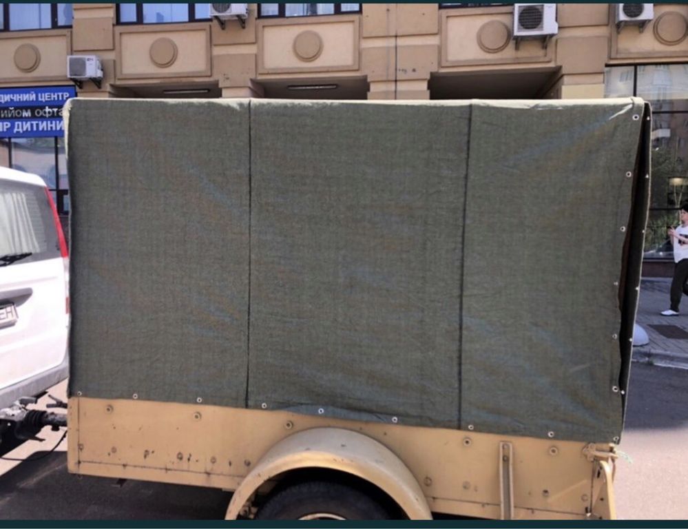 Брезент вогнестійкий вологостійкий пошив чехол штори в гараж брезент