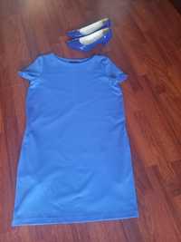 Niebieska Sukienka  z kolekcji Mohito rozmiar M