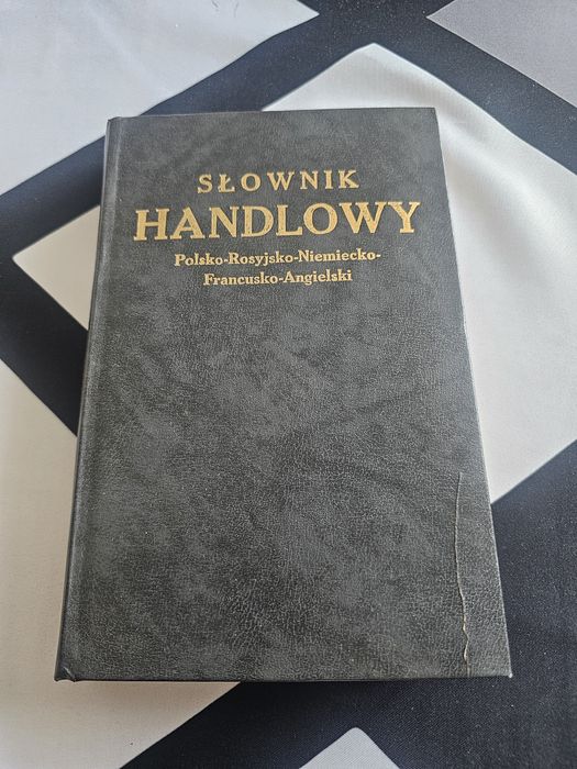 Książka słownik handlowy polsko - rosyjsko - niemiecko - francusko - a