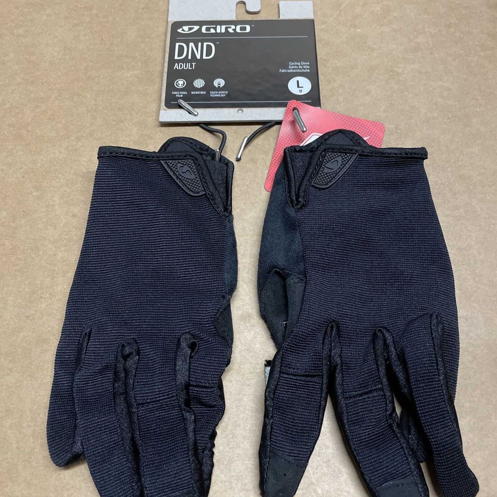 Перчатки Giro DND Gloves Size L Вело Авто TOUCH Велоперчатки Черные