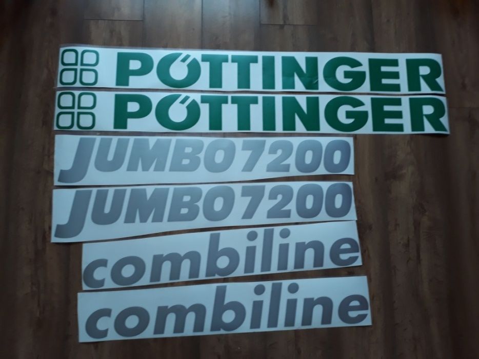 Pottinger Jumbo 7200 naklejki na przyczepę