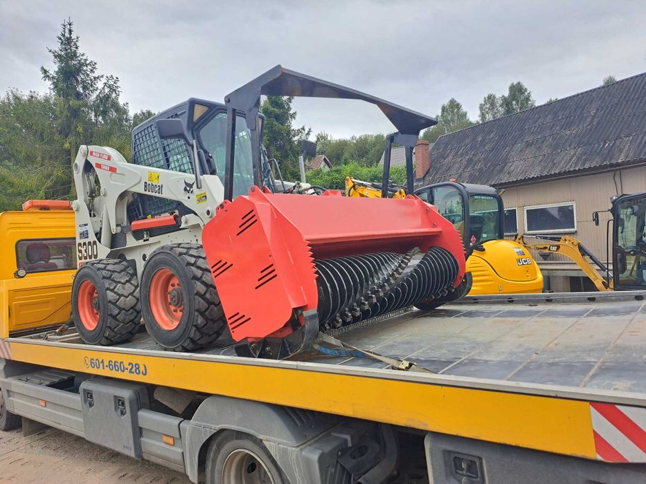 Wynajem wynajmę mulczer leśny zamiatarkę łyżka widły Bobcat Bobcata